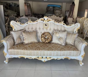 Classic Teak Wood Sofa With Refined & Durable Design