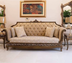 Handcrafted Wooden Sofa for Stylish Living Rooms