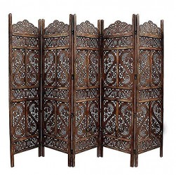 Room Privacy Screen for Home Wooden Separator Room Divider Partition 5 panels