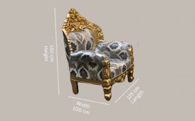 Stylish Single Seater Wooden Sofa for Cozy Comfort