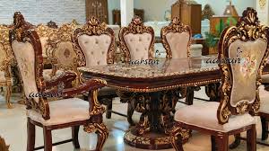 Wooden Carved Dining Table Set in Saharanpur