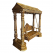 Impressions Art Store Luxurious Hand-Carved Golden Wooden Swing for Indoors