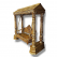 Impressions Art Store Luxurious Hand-Carved Golden Wooden Swing for Indoors