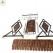 Artistic Wooden Swing with Carved Panels and Diamond Frame Design – Roofed Garden Jhula