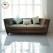 Modern Teak Wood Sofa – Premium Brown Fabric 3-Seater sofa