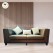 Modern Teak Wood Sofa – Premium Brown Fabric 3-Seater sofa