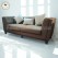 Modern Teak Wood Sofa – Premium Brown Fabric 3-Seater sofa