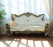 Classic 3 Seater Wooden Sofa with Cushioned Seats