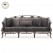 8 Seater Teak Wood Sofa Set (3+3+1+1) with Table | Hand-Carved Antique Silver Finish