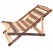 Elegant Classic Foldable Easy Chair for Adults | Made by Sheesham & Mango Wood (Brown & Cream)