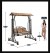 2/3 Seater Mango Wood & Wrought Iron Swing Jhoola for Balcony Garden Jhula Outdoor/Indoor Hammock