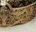 Luxury Round Bed in Gold and Black by impression art store