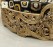 Luxury Round Bed in Gold and Black by impression art store