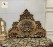 Luxury Round Bed in Gold and Black by impression art store