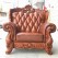 1+2+3 Seater Luxury European Style Modern Simple Carving Solid Wood Leather Sofas
