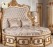 Luxury Round Bed with Matching Dressing Table Modern Upholstered Bedroom Set