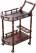 Bar Serving Cart Trolley Double-Layer Kitchen Cart with Wheels, Storage Shelves