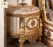 Luxury Round Bed with Matching Dressing Table Modern Upholstered Bedroom Set