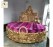 Elegant Round Bed Frame with Headboard by impression art store