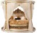Royal Round Bed with Complete Set  Luxurious Circular Bed with Matching Nightstands & Headboard