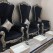 High-Back Cushioned Lounge Chair with Stool – Designer Fabric & Armrests for Living Room Comfort
