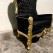 High-Back Cushioned Lounge Chair– Designer Fabric & Armrests for Living Room Comfort
