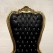 High-Back Cushioned Lounge Chair with Stool – Designer Fabric Chair with Armrests for Living Room