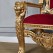 High-Back Cushioned Lounge Chair with Stool – Designer Fabric Chair with Armrests for Living Room