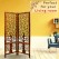 Partition for Living Room Privacy Screen for Home Wooden Separator Divider for Pooja Room 2 Penals