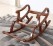 Ergonomic Rocking Chair with Armrests and Footrests | Made by Sheesham Wood (Dark Green)
