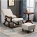 Ergonomic Rocking Chair with Armrests and Footrests | Made by Sheesham Wood (White)