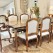 Classical And Wooden Dining Table And Chairs