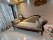 Teak Wood Fainting Couch Natural Walnut Polish Sofa 3 Seater