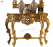 Antique Gold Finish Console Table with Ornate Mirror | Impression Art Store