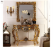 Antique Gold Finish Console Table with Ornate Mirror | Impression Art Store