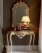 Elegant Antique Console Table Set with Ornate Mirror and Decorative Lamp | Classic Luxury Home Decor