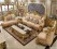 European Style Classic Real Leather 6 Seater Sofa Set
