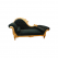 IMPRESSION ART STORE Ultimate Relaxation: Velvet Chaise with Gold Finish