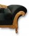 IMPRESSION ART STORE Ultimate Relaxation: Velvet Chaise with Gold Finish