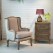 Tufted Back Sheesham Wood One Seater Sofa