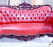 Premium Red Fabric 3 Seater Sofa with Teak Wood Frame