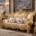 European Style Classic Real Leather 6 Seater Sofa Set