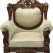 Elegant Sheesham Wood One Seater Sofa Set with Plush Cushion for Living Room - Honey Brown Finish