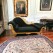 IMPRESSION ART STORE Ultimate Relaxation: Velvet Chaise with Gold Finish